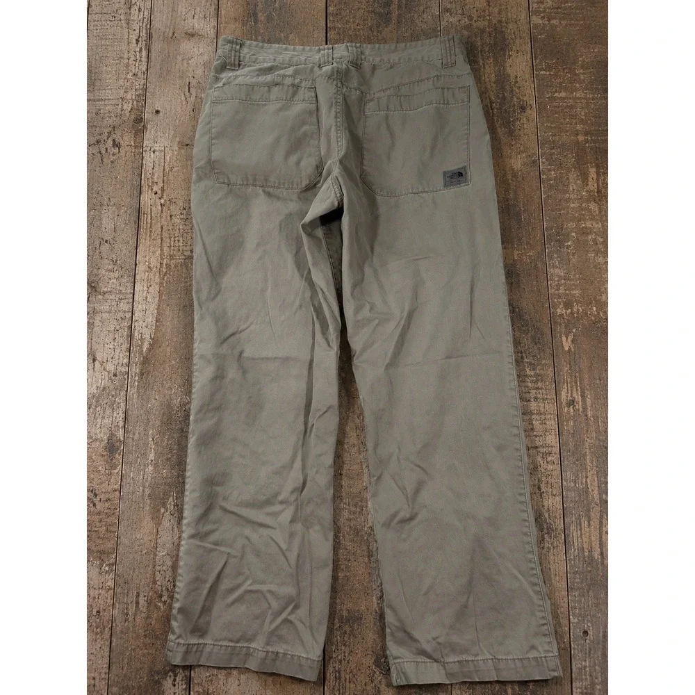 The North Face Mens Chino Pants Khaki Tan Straight Leg 34 Short Gorpcore Hiking